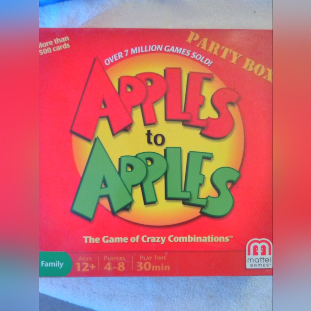 Mattell Apples to Apples Board Game